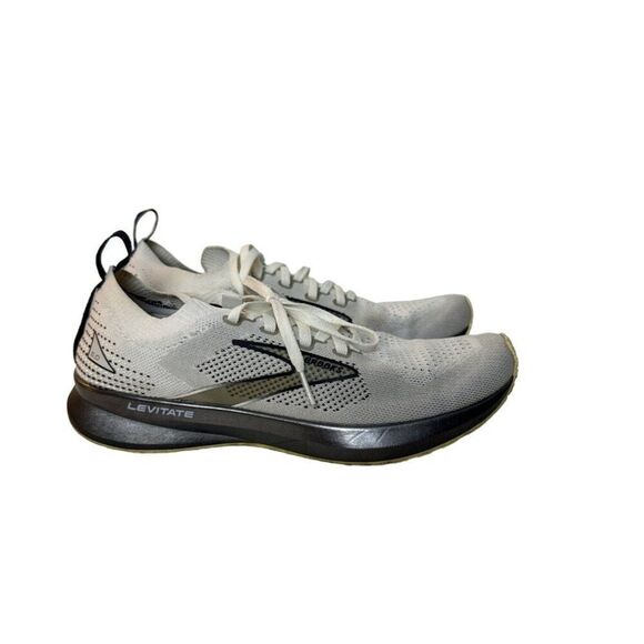 Brooks Levitate Womens Running Shoes Size 8.5 White & Black - Picture 4 of 8